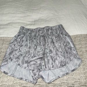LuluLemon track that shorts - grey - size 6